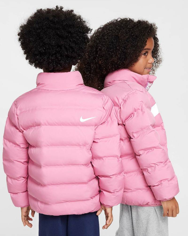 Product image: Nike little kids wrap swoosh debossed quilt jacket-null