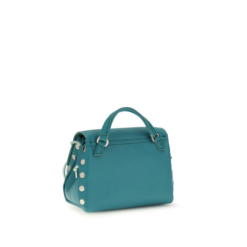 Bicolor calf leather bos taurus shoulder bag-null