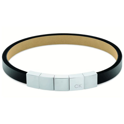 Calvin Klein architectural leather men's bracelet, , medium