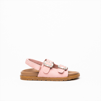 Miss belgini glam buckle detail girls sandals