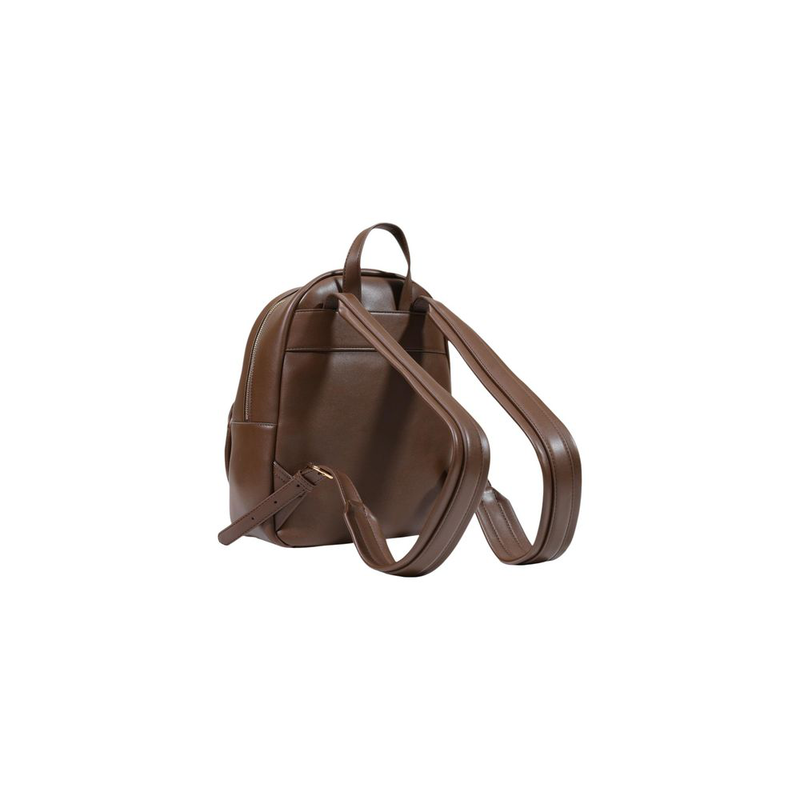 Brown polyethylene backpack-null