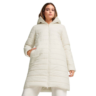 Essentials hooded padded coat, Alpine Snow, medium