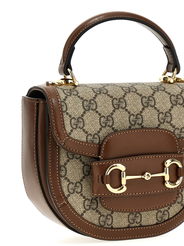 Brown polyethylene handbag-null