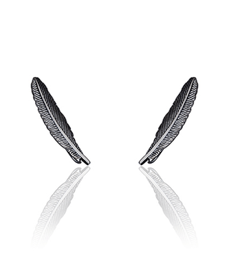 Leuce ear cuff, Black Gold Plated 18k, medium