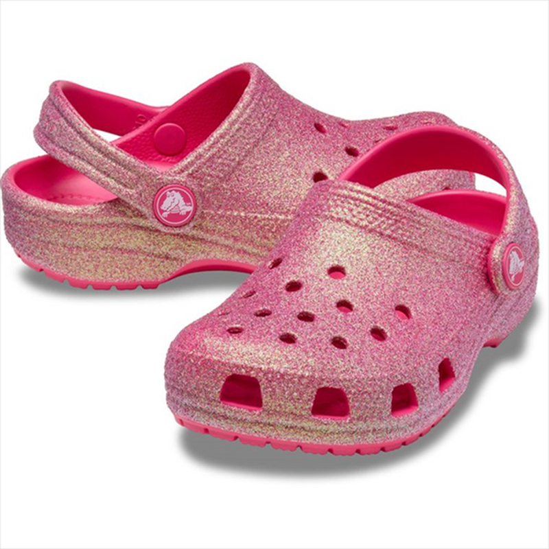 Product image: Crocs kids’ classic iridescent glitter clog 210986-null