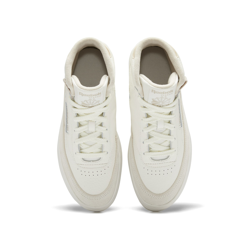 Reebok women club c geo mid shoes (gy8781) image number null
