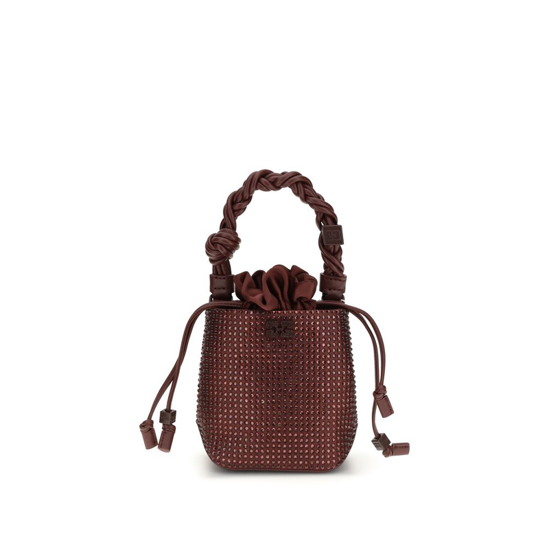 Bordeaux recycled polyester handbag-null