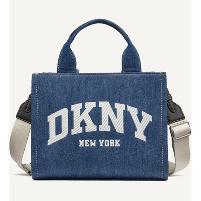 Dkny hadlee tote handbag, Denim, medium
