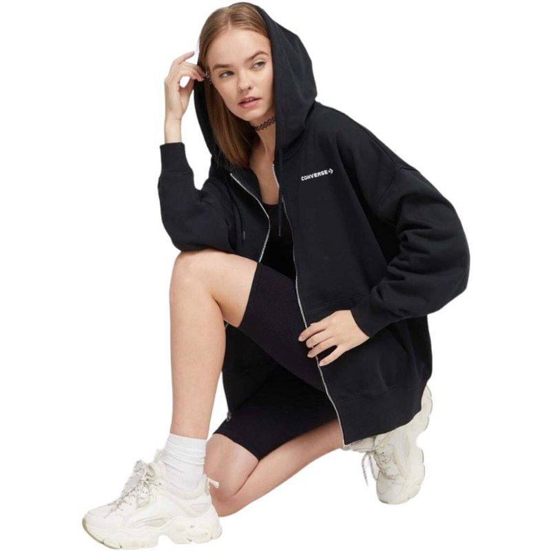 Oversized full-zip hoodie-null