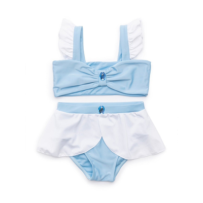 Great pretenders cinderella swim suit - 2 piece, size us 5-6, Blue, medium