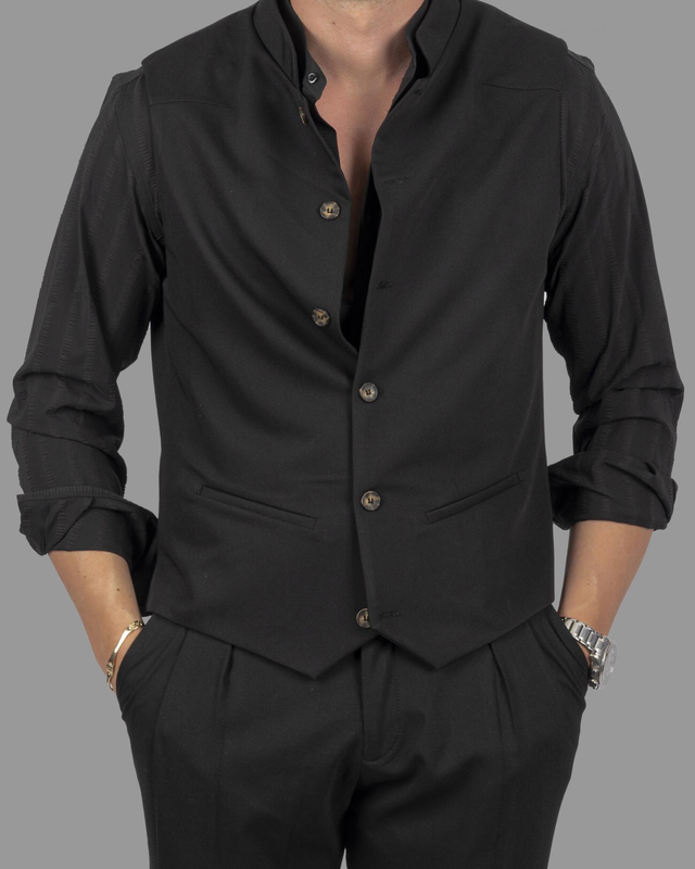 Dzine mao elastic vest-null