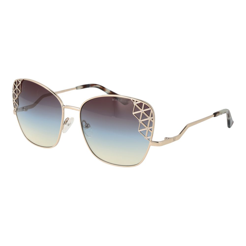 Gold metal sunglasses-null