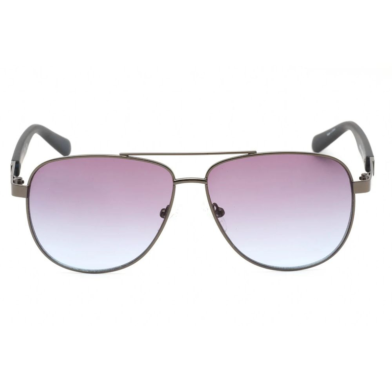 Gray metal sunglasses-null