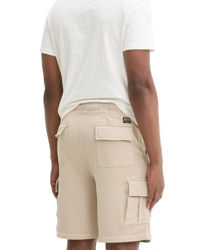 Ind contrast stitch cargo short-null