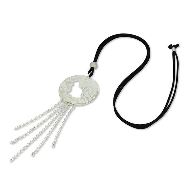 Product image: Wool cat silver pendant-null