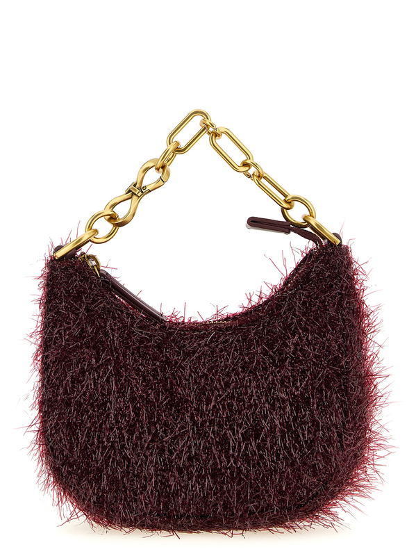 Bordeaux polyester handbag-null