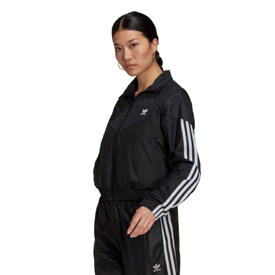 Adidas track top, Black / Grey, medium