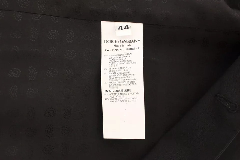 Black wool silk dress gilet jacket vest-null