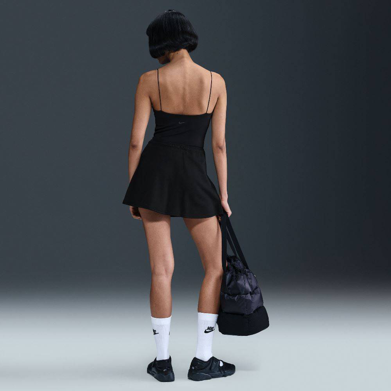 Nike sportswear womens chill terry mid-rise mini skirt-null