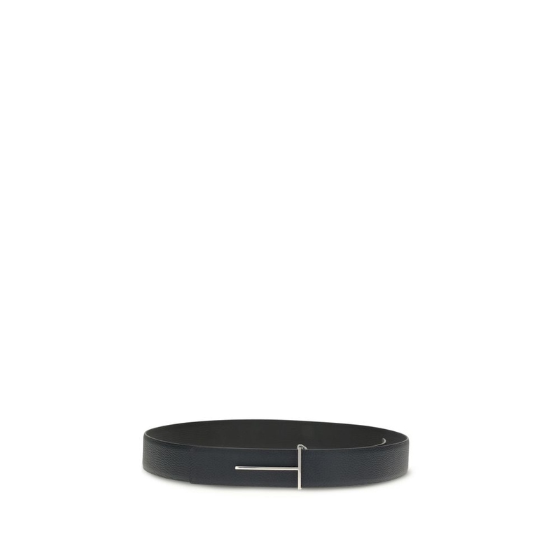 Blue calf leather bos taurus regular belt-null