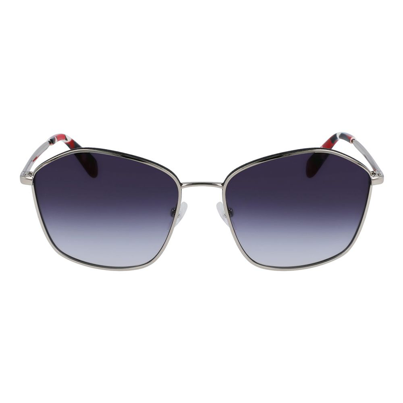 Gray metal sunglasses-null
