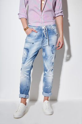 Stefan ripped slim fit faded jeans, Jean, medium
