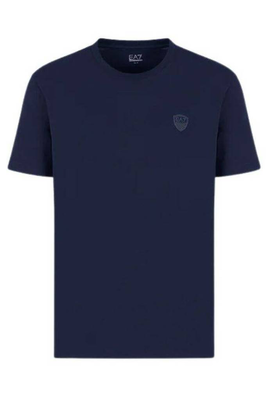 Emporio armani ea7 cotton logo t-shirt, Navy Blue, medium