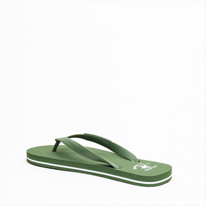 Beverly hills polo club mens flip flop slippers with lexical logo branding-null