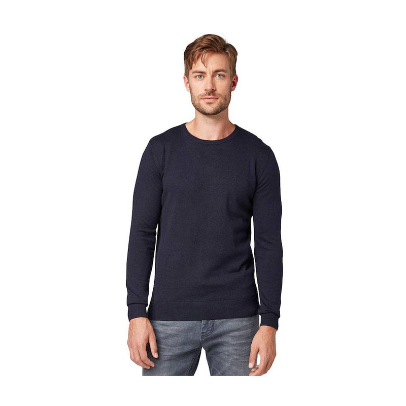 Product image: Baic crew nec knit mens knitted navy melange-null
