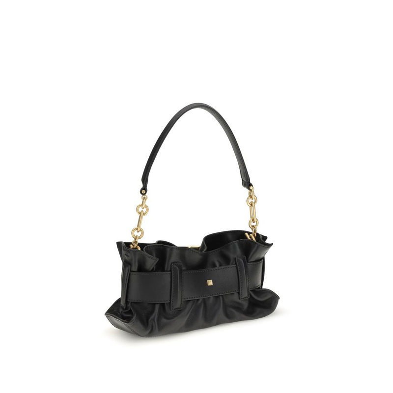 Black calf leather bos taurus shoulder bag-null