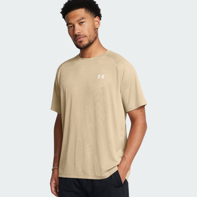 Tech textured tshirt, Beige, medium