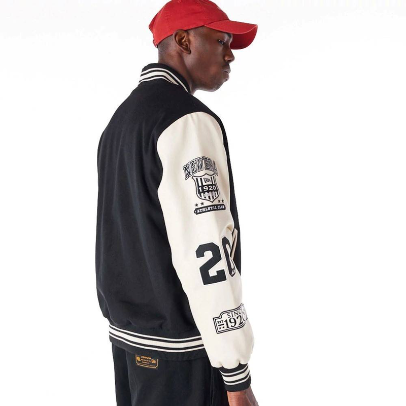 Patch varsity jacket-null