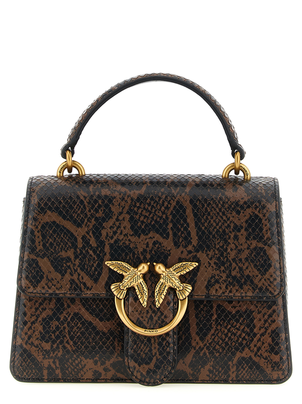 Brown calfskin handbag-null