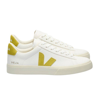 Veja campo chrome-free leather sneakers, White / Liquor, medium