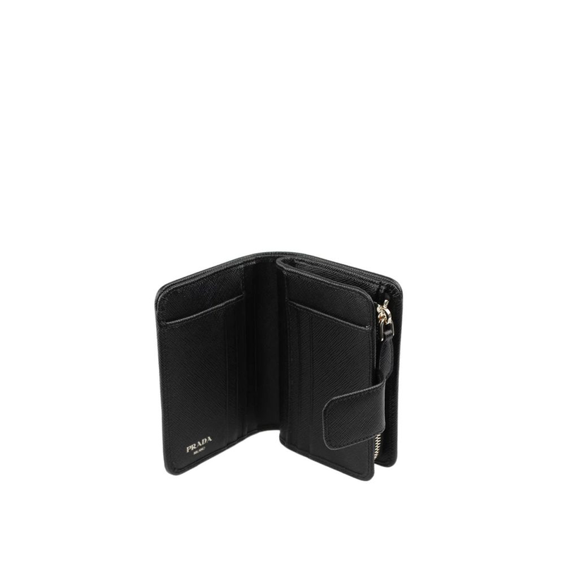 Black nylon wallet-null