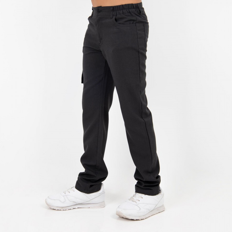 School pants with button and side elastic #17266 image number null