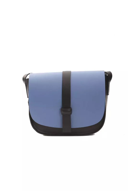 Blue leather women crossbody bag-null