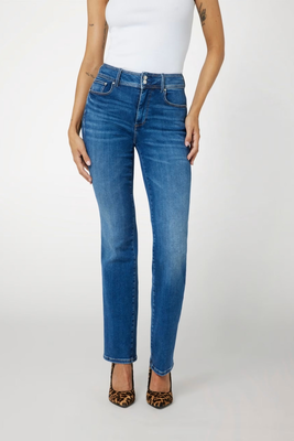 Straight power trouser jean, Denim, medium