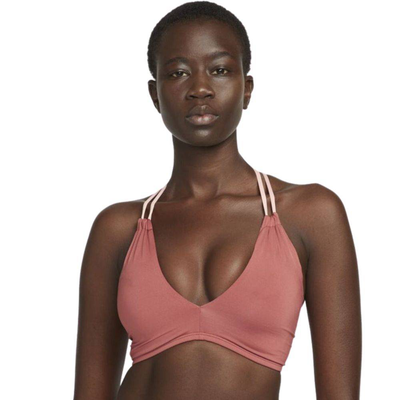 Nike high neck bikini top, Canyon Pink, medium