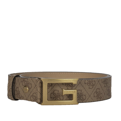 Guess γυναικεία ζώνη, Beige Logo, medium
