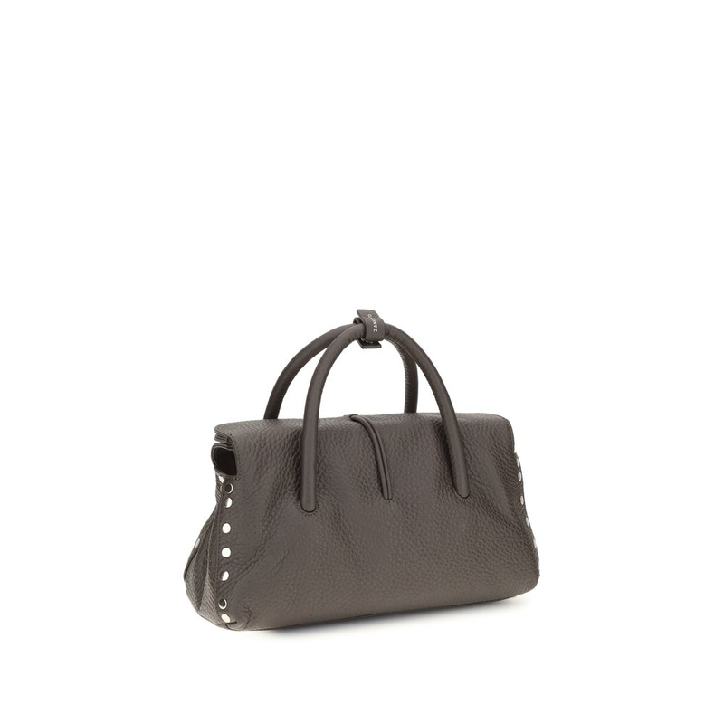 Brown calf leather bos taurus shoulder bag-null