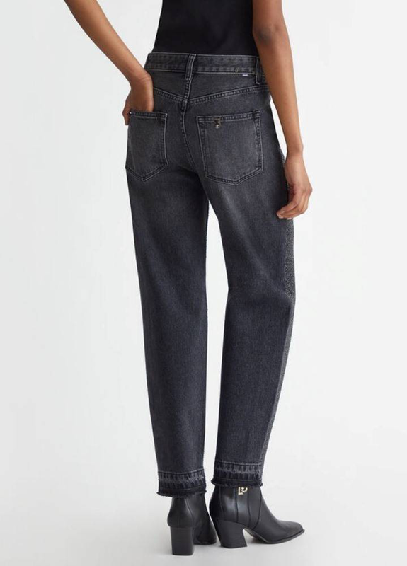 Product image: Liu Jo straight leg high waist embellished jeans-null