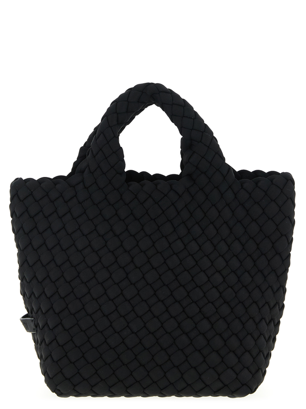 Black neoprene tote bag-null