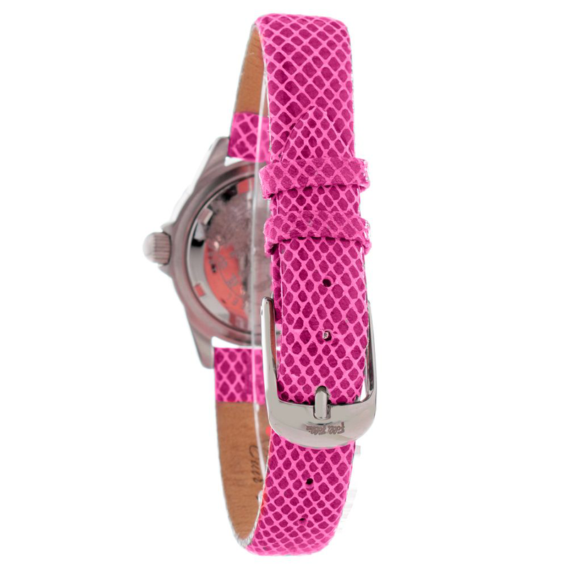 Multicolor leather dress watch-null