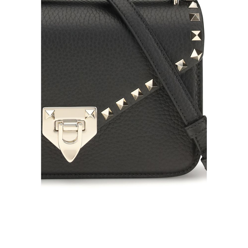 Black calf leather bos taurus shoulder bag-null