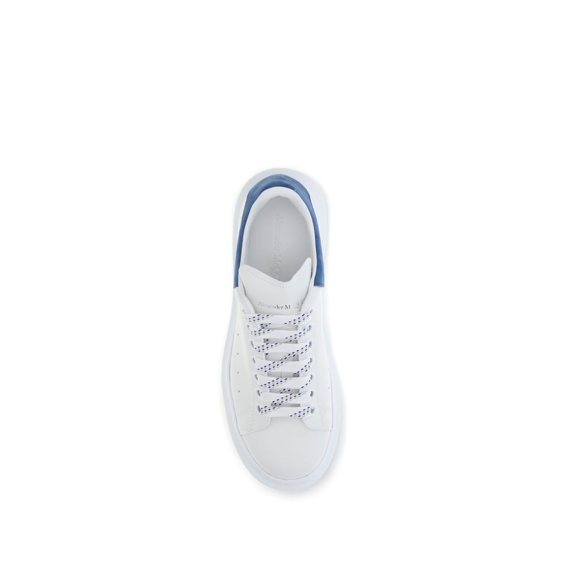 White calf leather bos taurus platform sneakers-null
