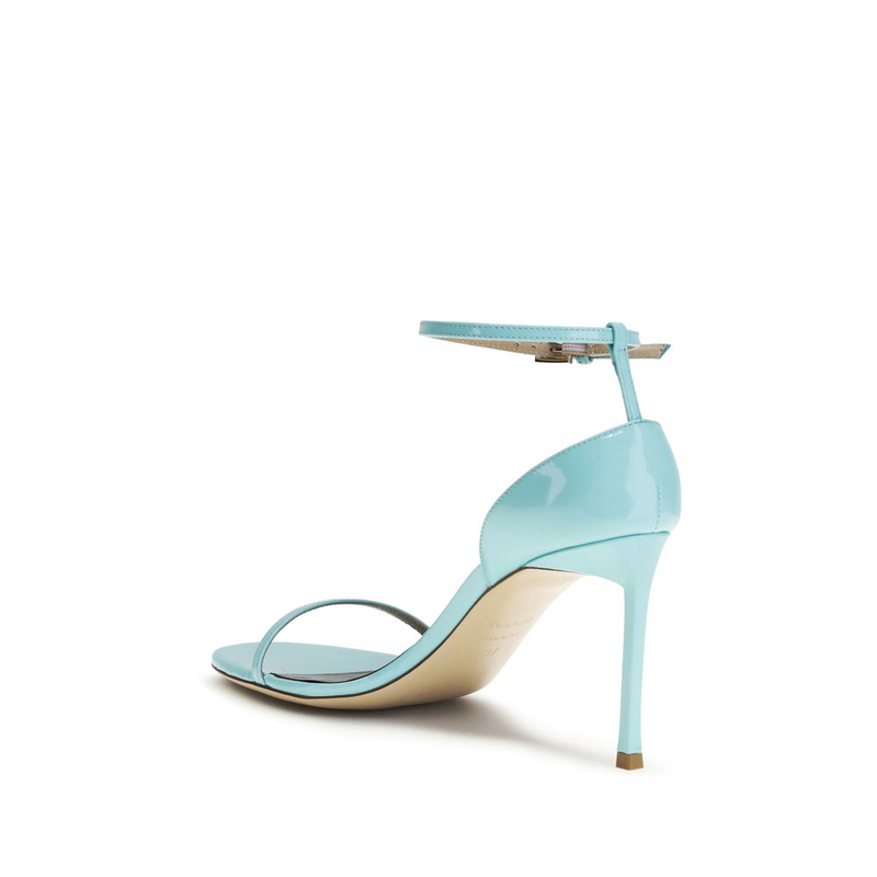 Blue calf leather bos taurus stiletto heel sandals-null