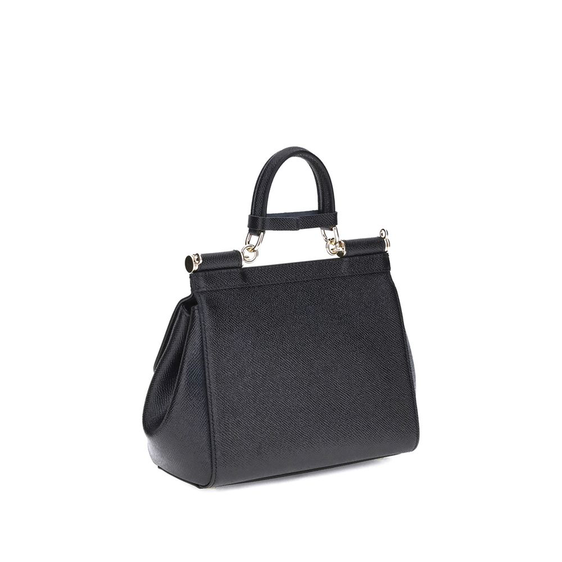 Black calf leather bos taurus handbag-null
