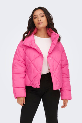 Only carol jacket puffer, Pink, medium