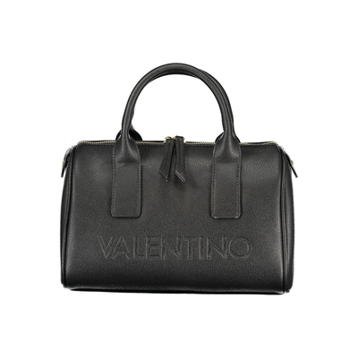 Nero poliuretano women handbag, Black, medium